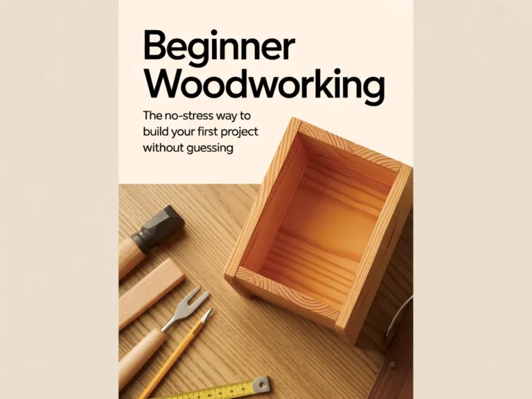 Beginner Woodworking: The No-Stress Way to Build Your First Project Without Guessing